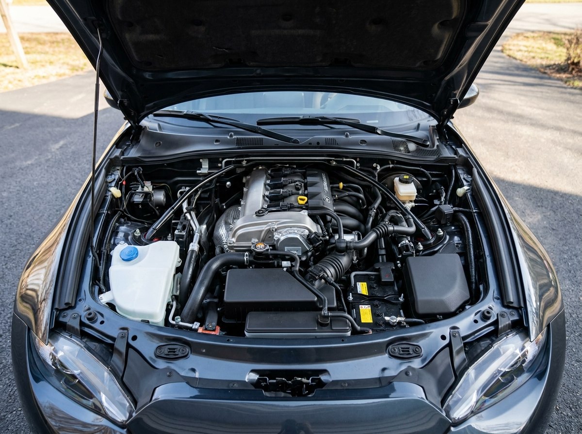 Moteur Mazda MX-5 ND : 4 cylindres Skyactiv-G en position front-midship