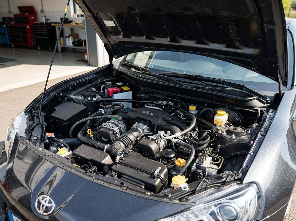 Moteur Toyota GT86 : boxer FA20 atmosphérique monté bas dans le compartiment